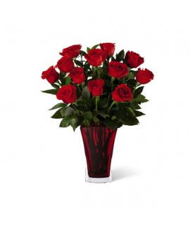 The FTD In Love with Red Roses Bouquet